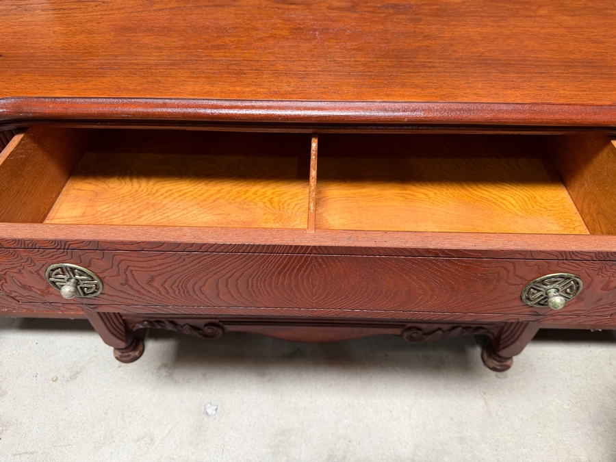 Vintage American Blended Walnut Buffet 59W X 19D X 28H [Photo 5]