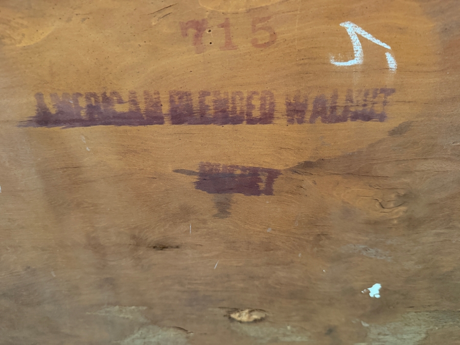 Vintage American Blended Walnut Buffet 59W X 19D X 28H [Photo 8]