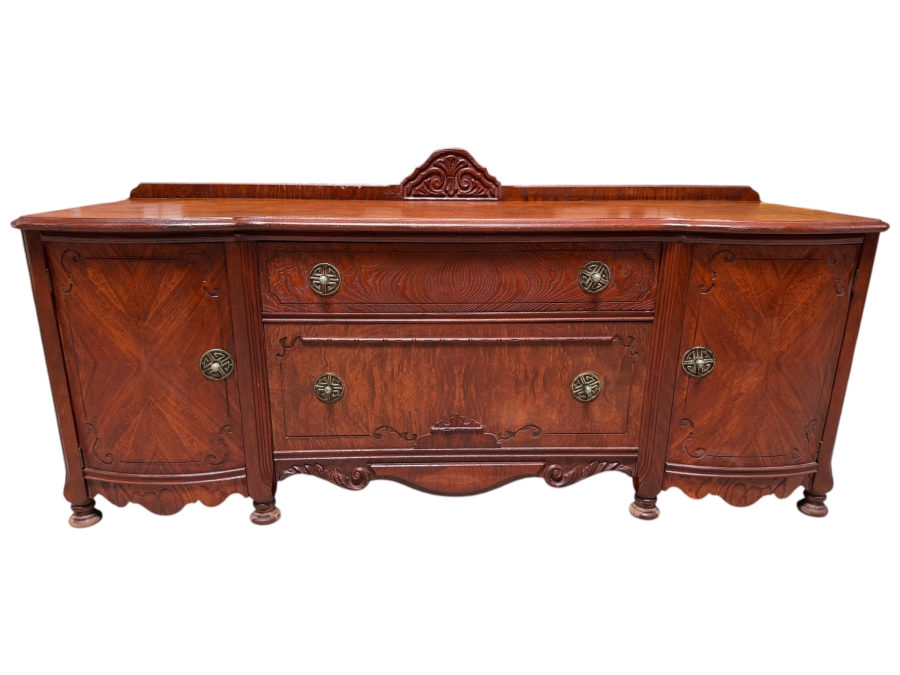 Vintage American Blended Walnut Buffet 59W X 19D X 28H