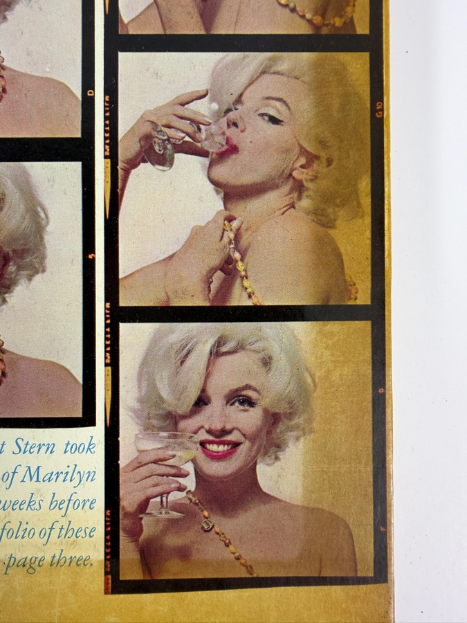 Vintage Hardcover Eros Magazine, Volume 1, Number 3 (Autumn 1962) Featuring the Legendary Final Studio Portraits ('Last Sitting') of Marilyn Monroe Taken by Photographer Bert Stern [Photo 5]