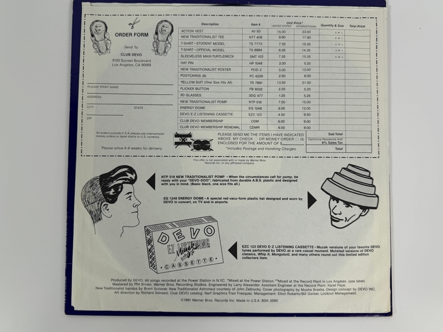 Devo - New Traditionalists - Warner Bros. Records - BSK 3595 - 1981 - Vinyl Record [Photo 3]