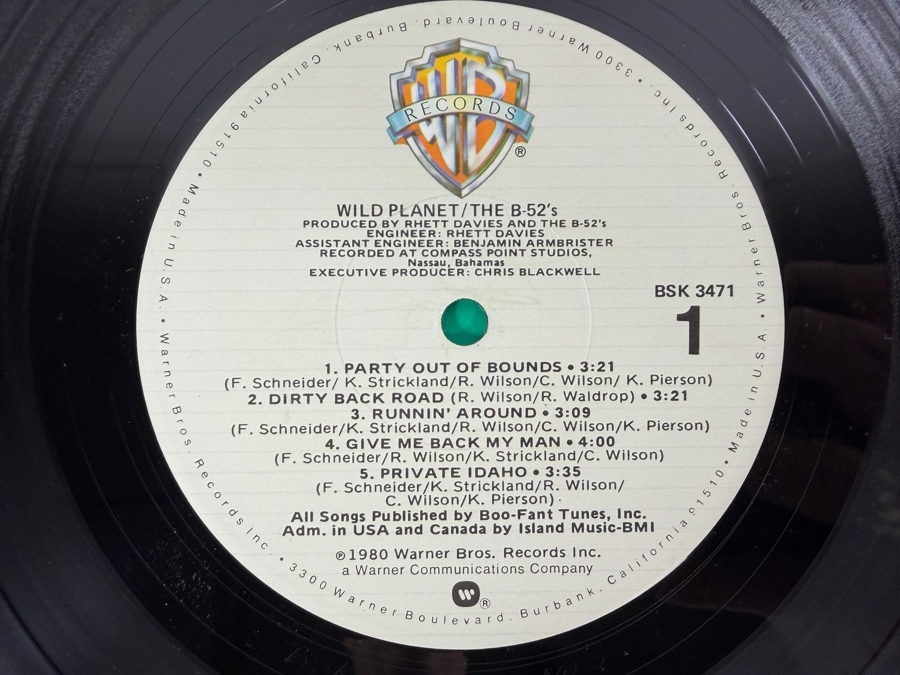The B-52's - Wild Planet - Warner Bros. Records - BSK 3471 - 1980 - Vinyl Record [Photo 4]