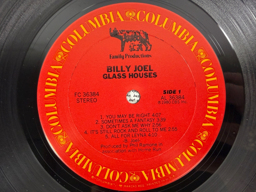 Billy Joel - Glass Houses - Columbia - FC 36384 - 1980 - Vinyl Record [Photo 4]