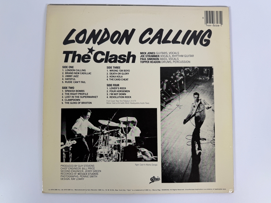 The Clash - London Calling - Epic - E2 36328 - 1979 - Vinyl Record [Photo 2]