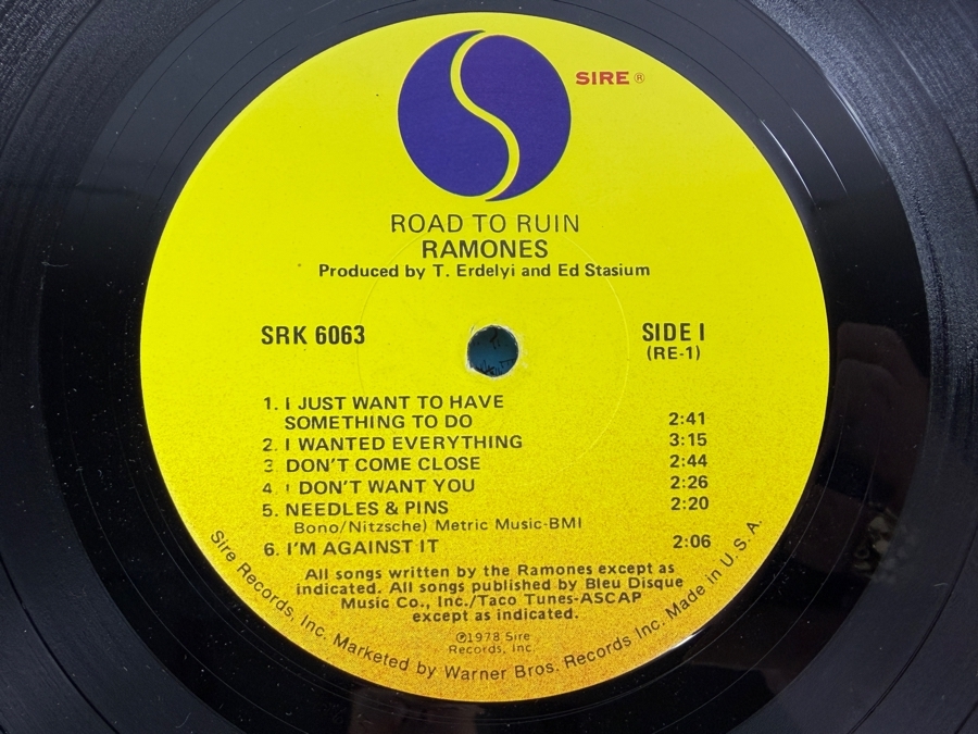Ramones - Road to Ruin - Sire - SRK 6063 - 1978 - Vinyl Record [Photo 4]