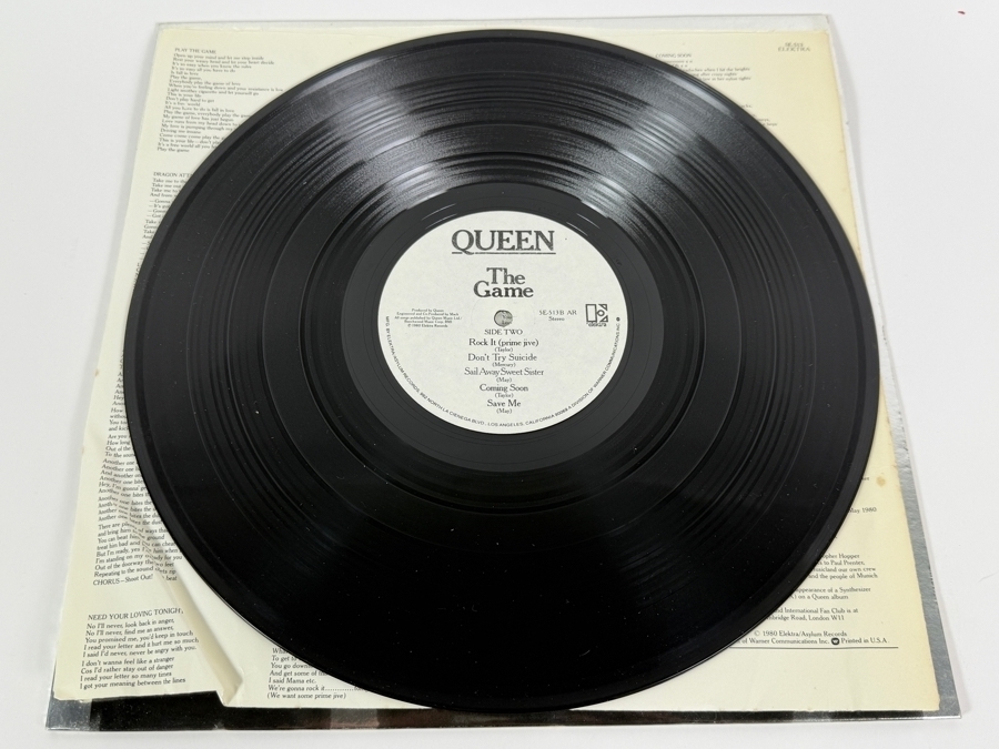 Queen - The Game - Elektra - 5E-513A AR - 1980 - Vinyl Record [Photo 5]