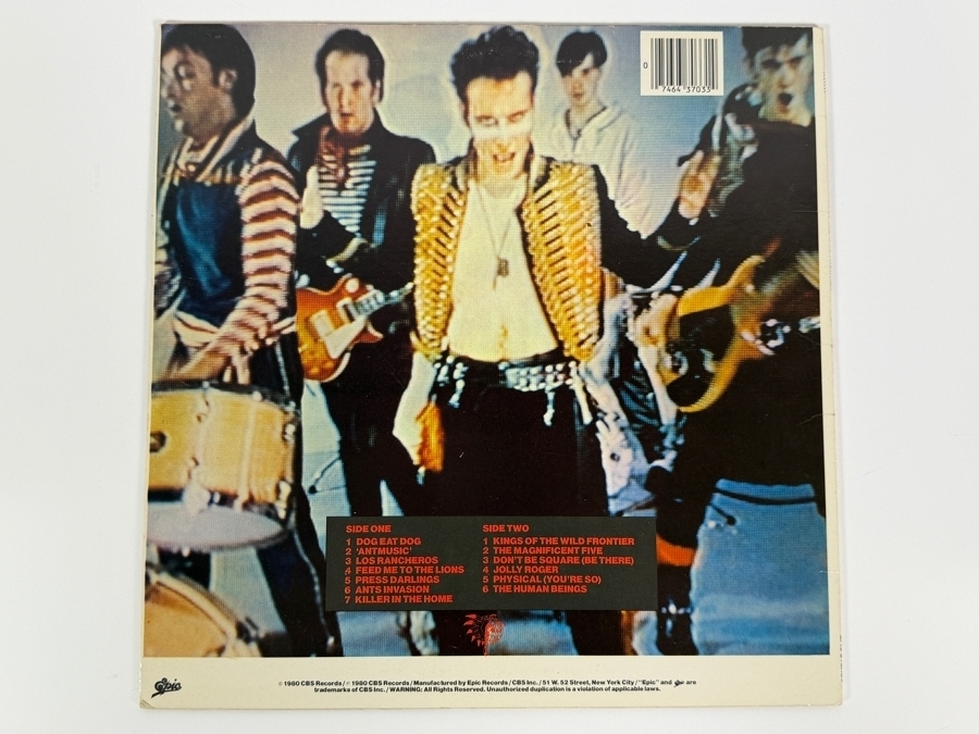 Adam and the Ants - Kings of the Wild Frontier - Epic - NJE 37033 - 1980 - Vinyl Record [Photo 2]