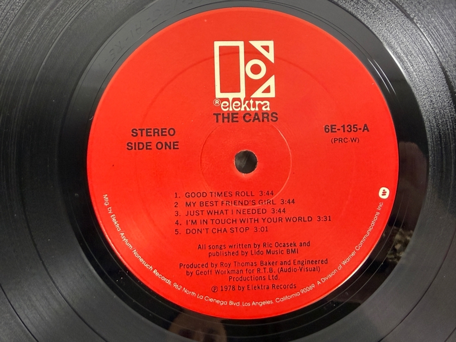 The Cars - The Cars - Elektra - 6E-135-A - 1978 - Vinyl Record [Photo 4]