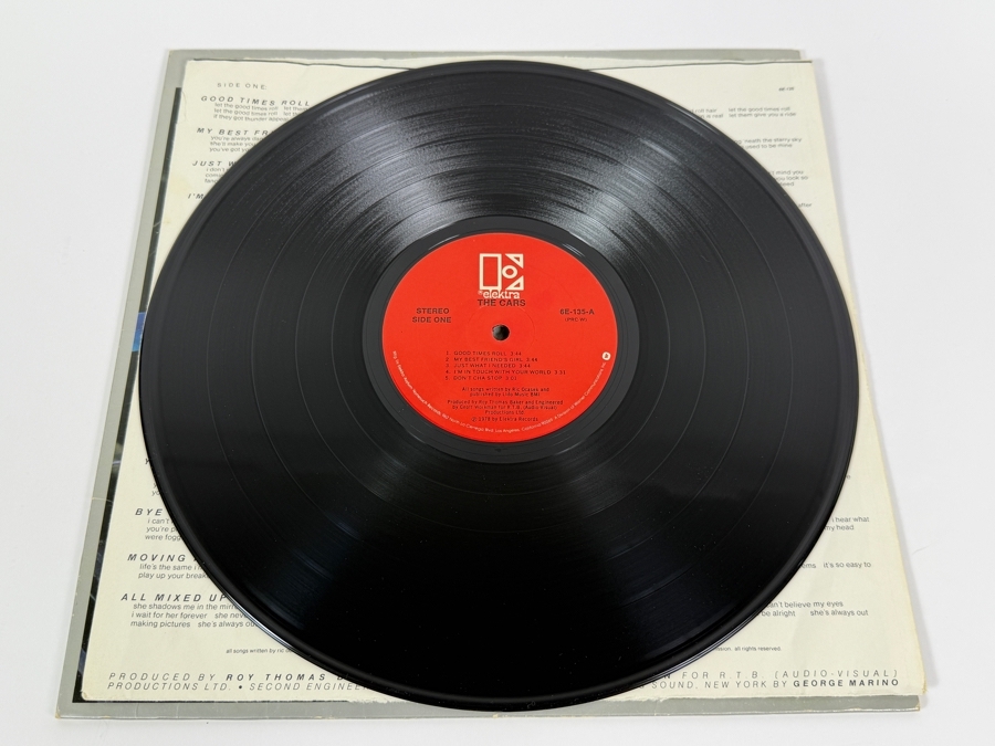 The Cars - The Cars - Elektra - 6E-135-A - 1978 - Vinyl Record [Photo 3]