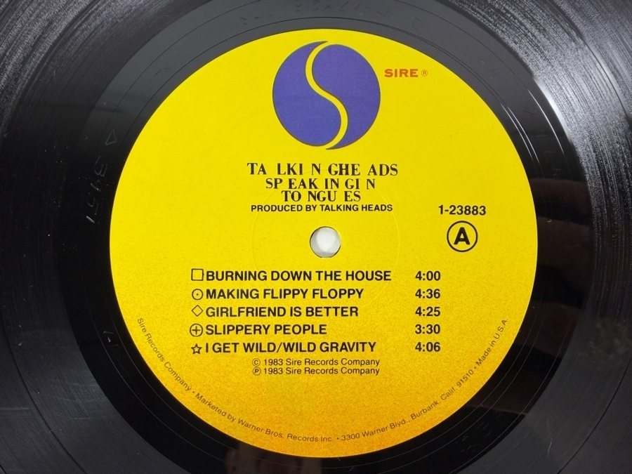 Talking Heads - Speaking in Tongues - Sire - 1-23883 - 1983 - Vinyl Record [Photo 4]