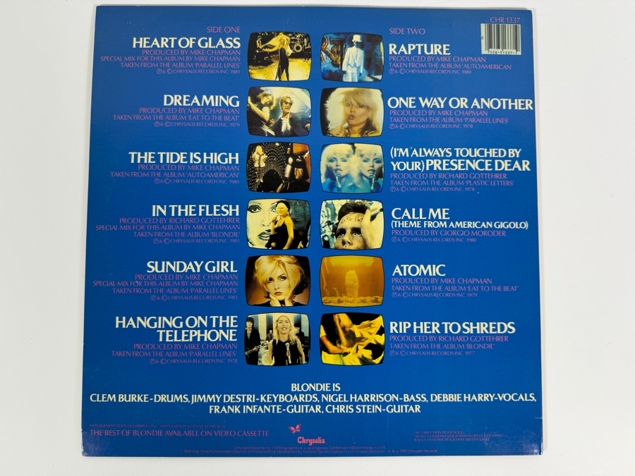 Blondie - The Best of Blondie - Chrysalis - CHR 1337 - 1981 - Vinyl Record [Photo 2]