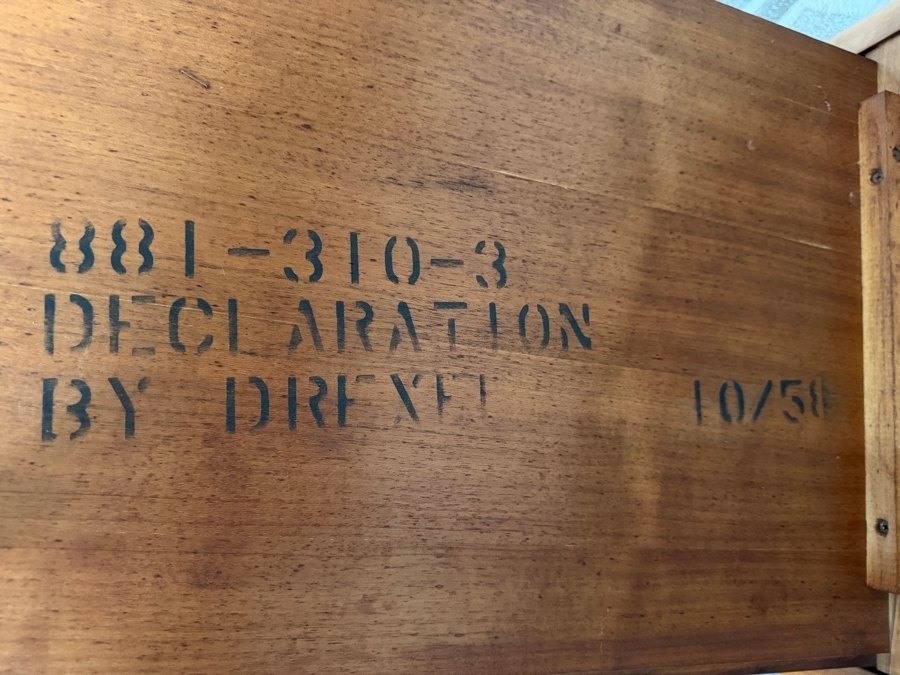Pair of Vintage 1958 Mid-Century Modern Declaration by Drexel Side Tables Designed by Kipp Stewart & Stewart MacDougall 18W X 24D X 19.5H [Photo 6]