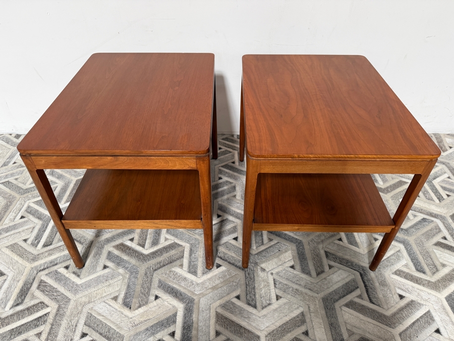 Pair of Vintage 1958 Mid-Century Modern Declaration by Drexel Side Tables Designed by Kipp Stewart & Stewart MacDougall 18W X 24D X 19.5H [Photo 4]