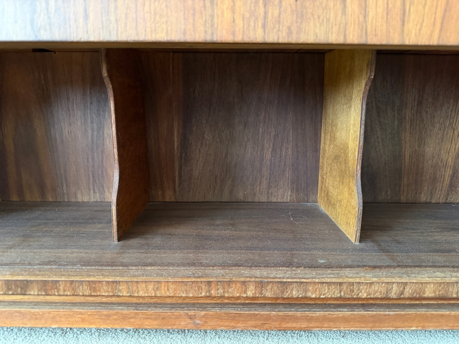 Just Added - Custom Mid-Century Modern Chest With Lower Tambour Doors 65W X 20.5D X 29.5H [Photo 7]