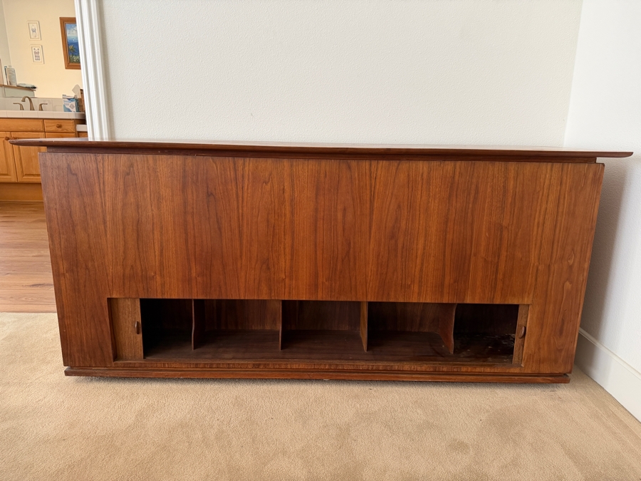 Just Added - Custom Mid-Century Modern Chest With Lower Tambour Doors 65W X 20.5D X 29.5H [Photo 6]
