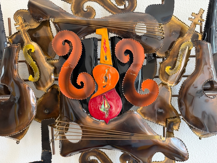 Just Added - Abstract Musical Metal Wall Art Sculpture 36W X 25H X 4D [Photo 2]