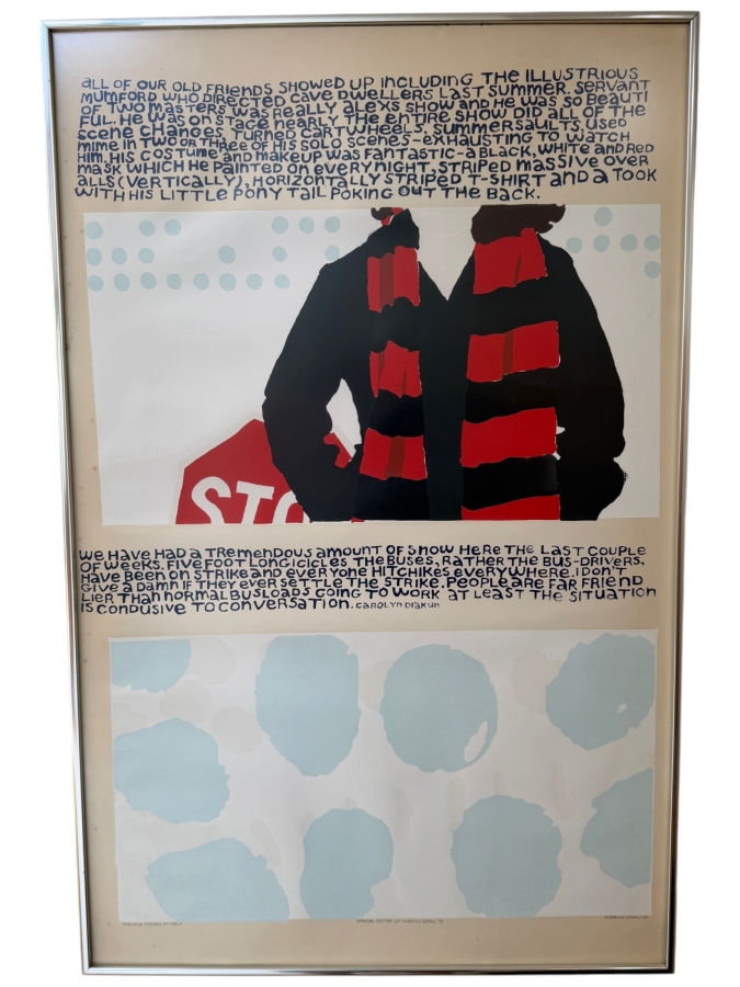 Just Added - Suzanne Charlton Special Limited Edition of 30 Serigraph Titled 'Raining Fishes in Italy' Signed Lower Right Framed 22 X 34