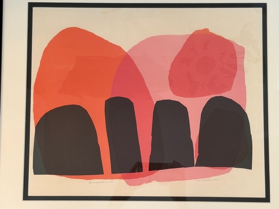 Just Added - Sister Corita Kent (1918-1986, American) Color Screenprint Titled 'The Word Pitched His Tent' 19.5W X 16 Framed 25.5 X 22 [Photo 3]