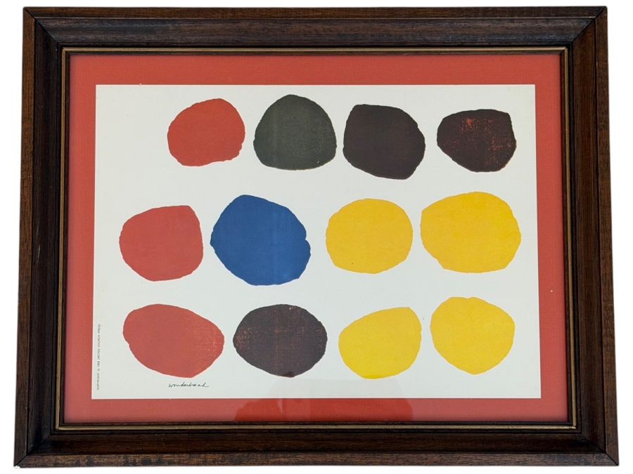 Just Added - Sister Corita Kent (1918-1986, American) Print Titled 'Wonderbread' 16 X 12 Framed 18 X 14
