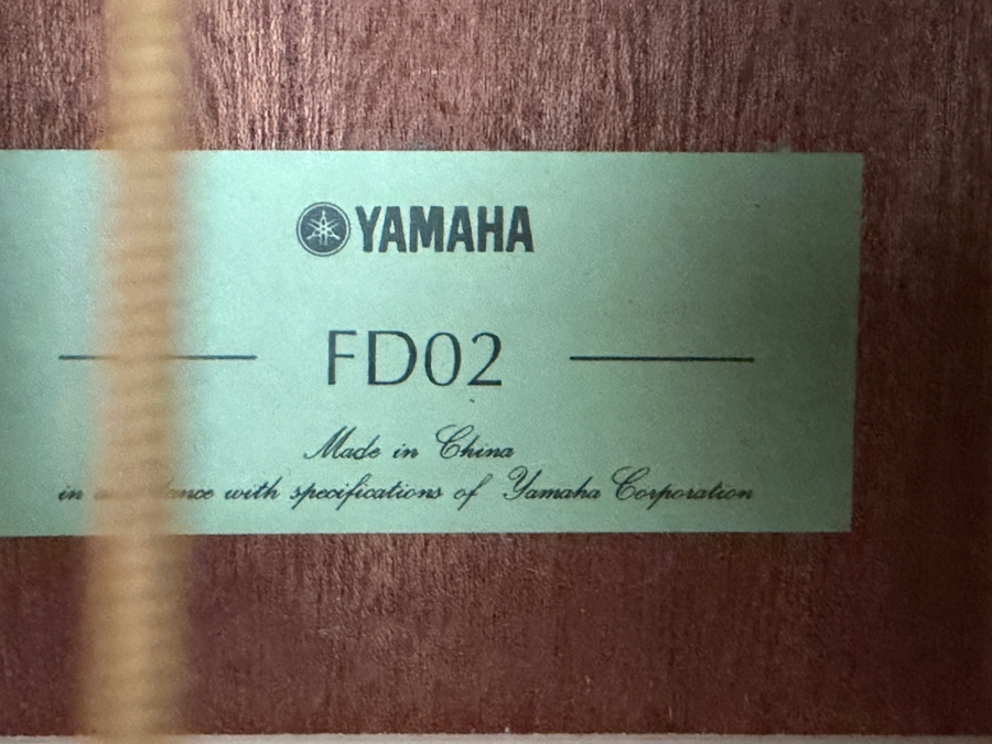 Just Added - YAMAHA Acoustic Guitar FD02 with Travel Case in Like New Condition [Photo 6]