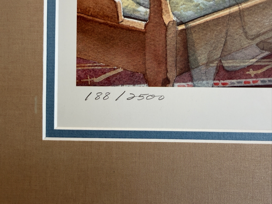 Just Added - Charles L. Peterson Limited Edition Print Titled 'Piano Lessons' with COA Framed 29 X 35 [Photo 5]
