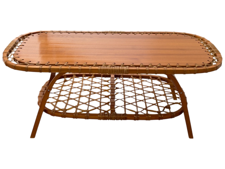 Just Added - Snocraft Norway Maine Snowshoe Coffee Table 37.5W X 19D X 15H