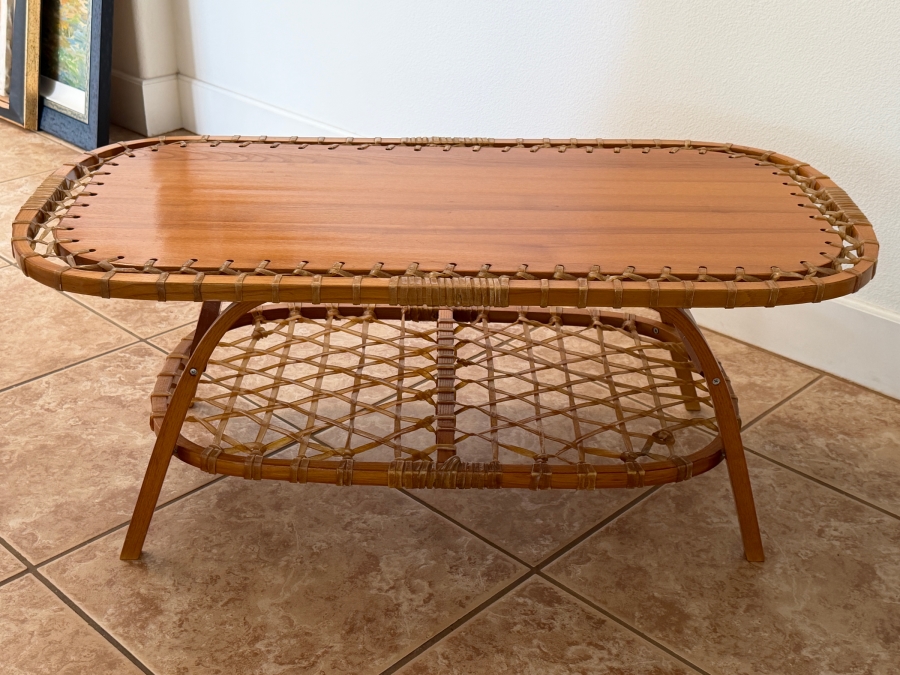 Just Added - Snocraft Norway Maine Snowshoe Coffee Table 37.5W X 19D X 15H [Photo 2]