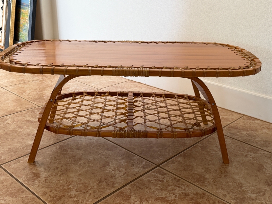 Just Added - Snocraft Norway Maine Snowshoe Coffee Table 37.5W X 19D X 15H [Photo 3]