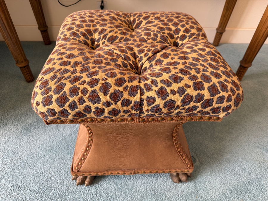 Just Added - Thomasville Bijou Ottoman Seat with Metal Claw Feet Retailed for $891 [Photo 3]