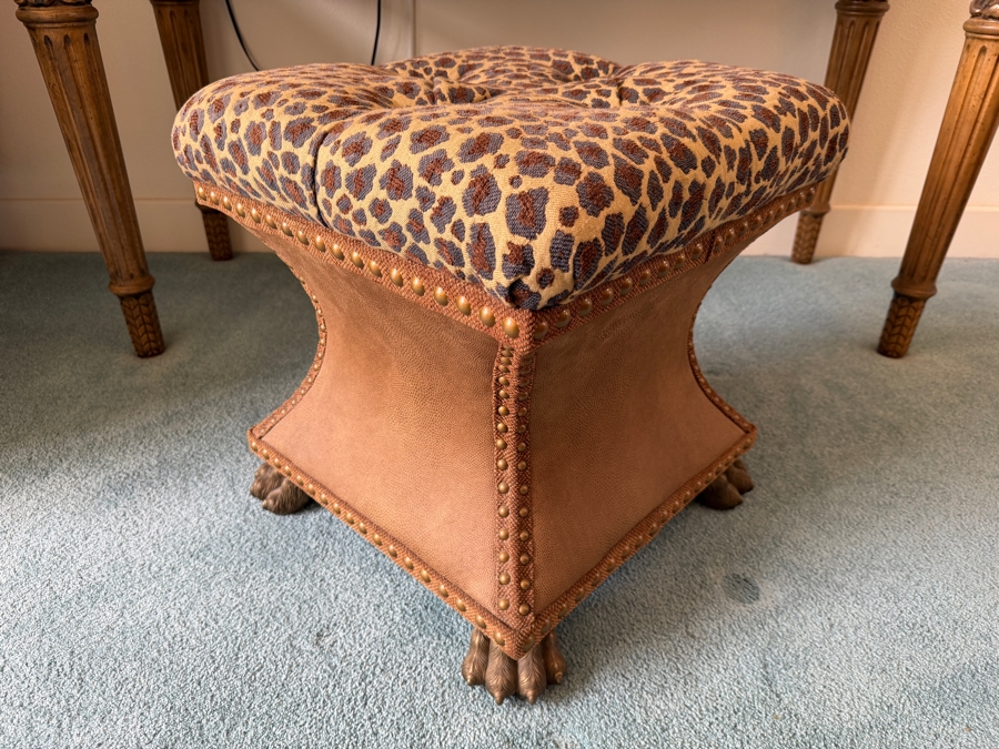 Just Added - Thomasville Bijou Ottoman Seat with Metal Claw Feet Retailed for $891 [Photo 5]