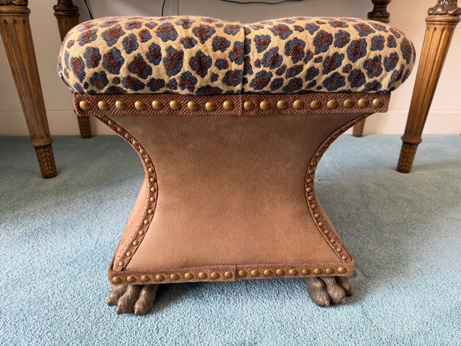 Just Added - Thomasville Bijou Ottoman Seat with Metal Claw Feet Retailed for $891 [Photo 4]