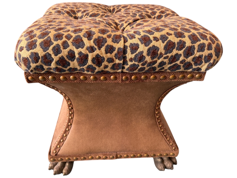 Just Added - Thomasville Bijou Ottoman Seat with Metal Claw Feet Retailed for $891