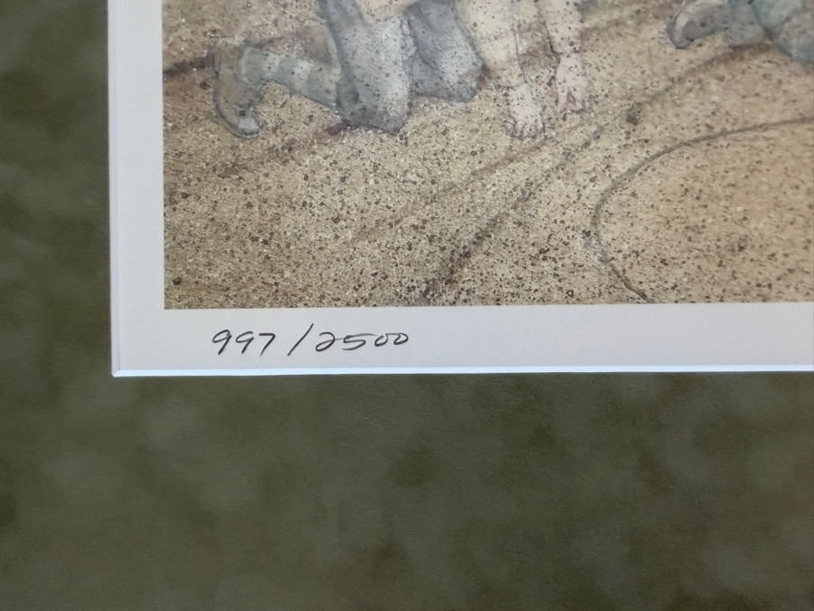 Just Added - Charles L. Peterson Limited Edition Print Titled 'Recess!' with COA Framed 38.5 X 27.5 [Photo 5]