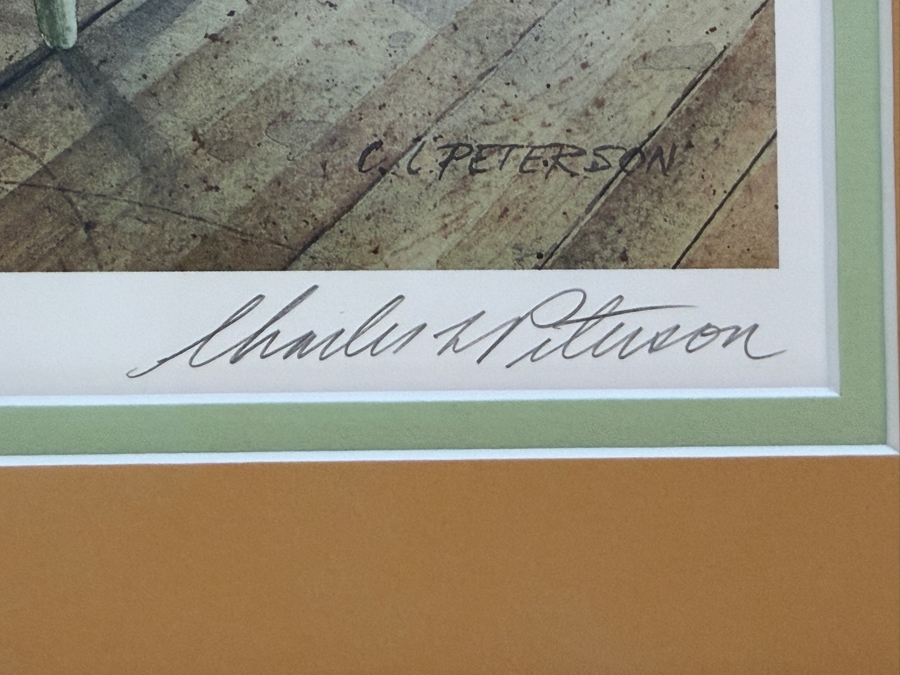 Just Added - Charles L. Peterson Limited Edition Print Titled 'First Haircut' with COA Framed 25.5 X 30 [Photo 5]