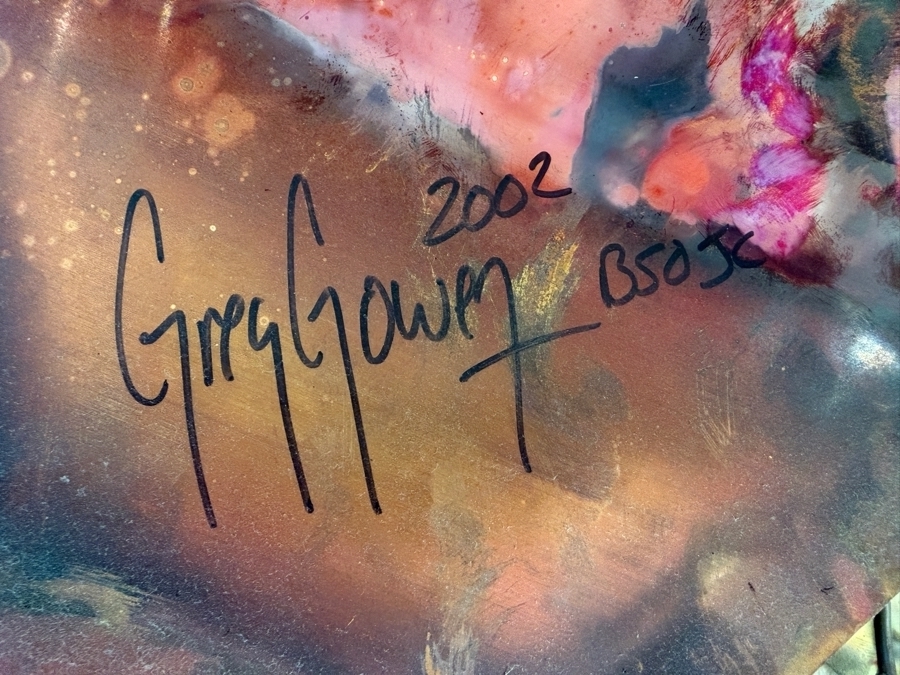 Just Added - Handcrafted Copper and Brass Southwestern-Style Decorative Wall Sculpture Signed by Artist Greg Gowen 12 X 15 [Photo 6]