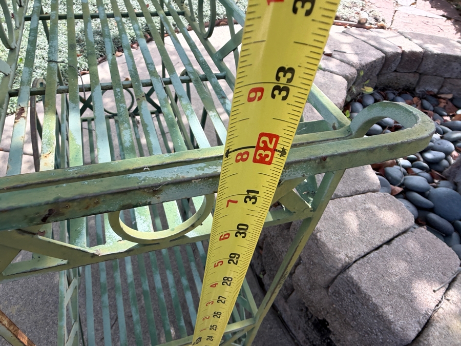 Just Added - Two-Tier Green Metal Rolling Garden Cart 31W X 13D X 32H [Photo 7]