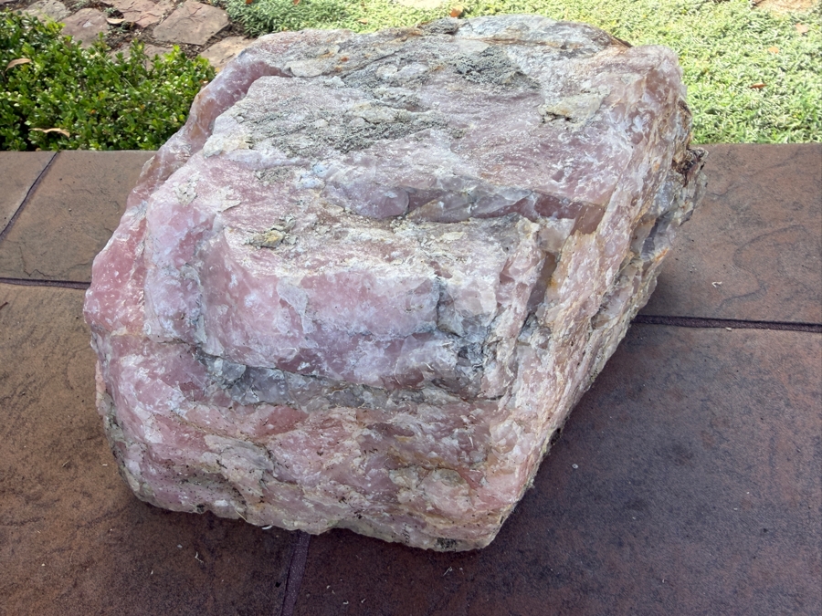 Just Added - Large Piece of Rose Quartz 14'W X 9'D X 7'H [Photo 7]