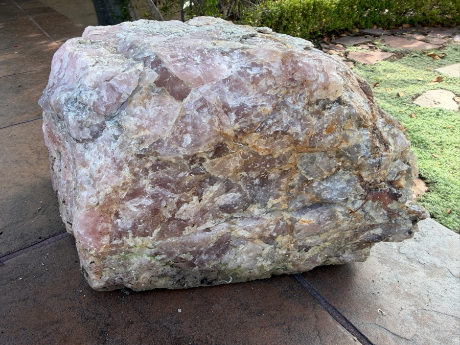 Just Added - Large Piece of Rose Quartz 14'W X 9'D X 7'H [Photo 8]