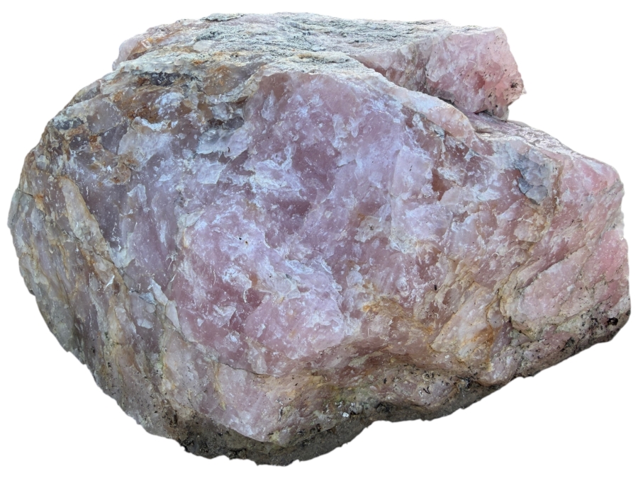 Just Added - Large Piece of Rose Quartz 14'W X 9'D X 7'H