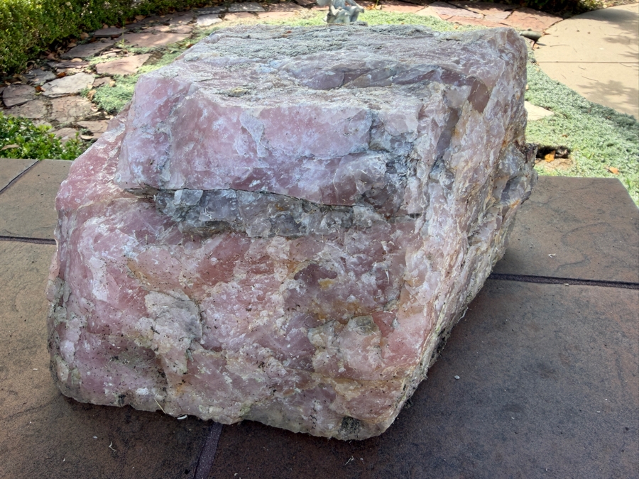 Just Added - Large Piece of Rose Quartz 14'W X 9'D X 7'H [Photo 6]