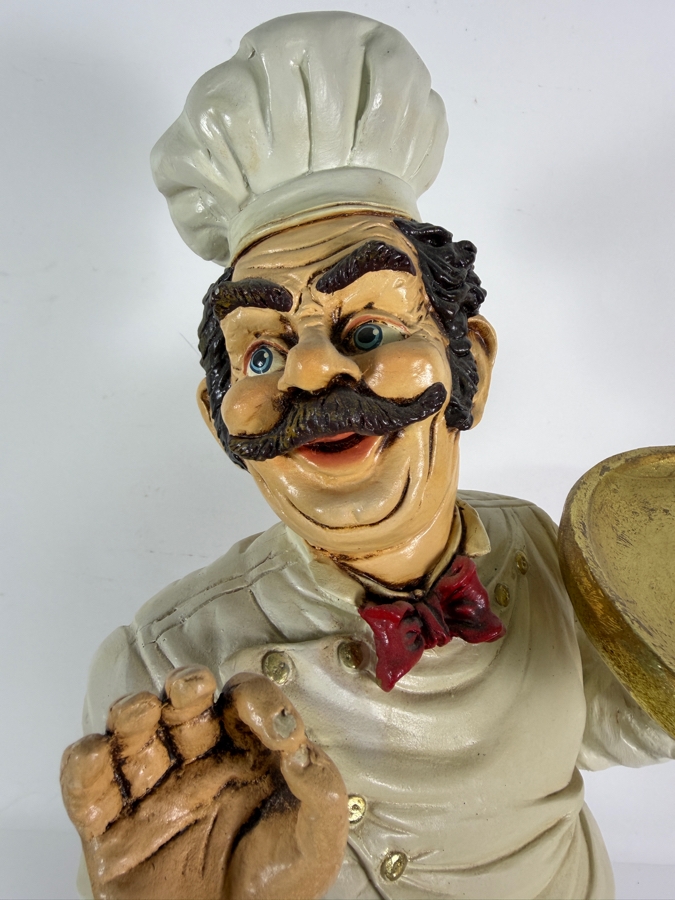 Just Added - Decorative Resin Chef Butler Figurine 25'H [Photo 2]