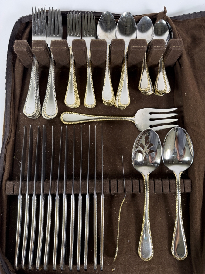Just Added - Oneida Stainless Steel Flatware Set Approximate Service for 12 [Photo 2]