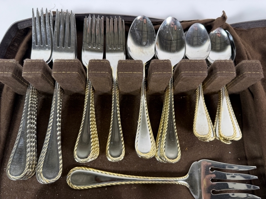 Just Added - Oneida Stainless Steel Flatware Set Approximate Service for 12 [Photo 3]