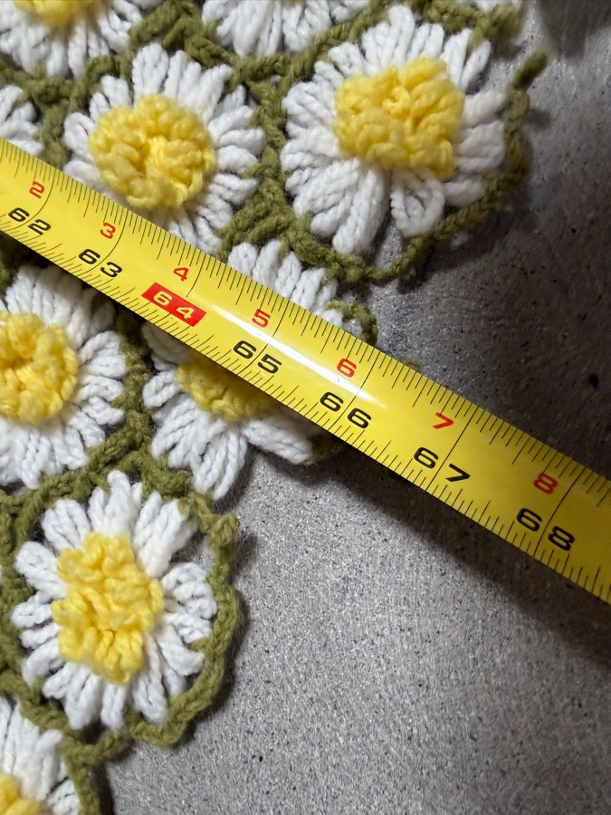 Just Added - Handmade Crochet Throw Blanket 66 X 42 [Photo 4]