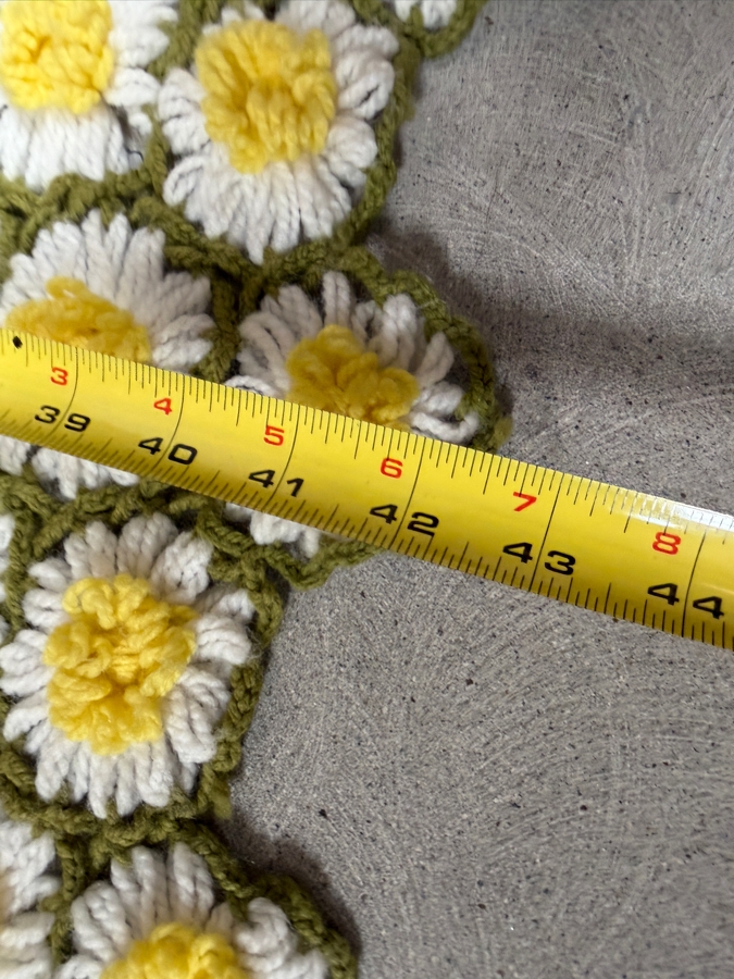 Just Added - Handmade Crochet Throw Blanket 66 X 42 [Photo 3]