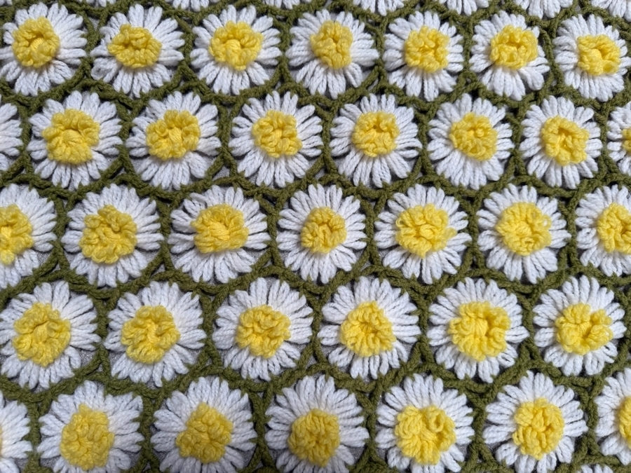 Just Added - Handmade Crochet Throw Blanket 66 X 42 [Photo 2]