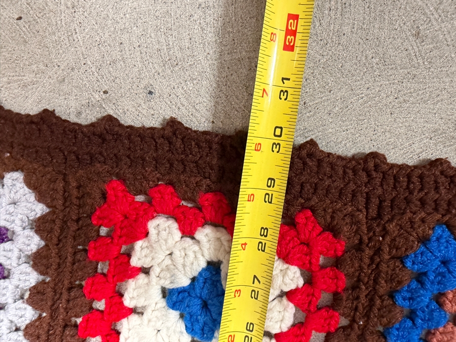 Just Added - Handmade Crochet Throw Blanket 43 X 30 [Photo 3]