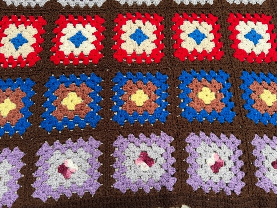 Just Added - Handmade Crochet Throw Blanket 43 X 30 [Photo 2]
