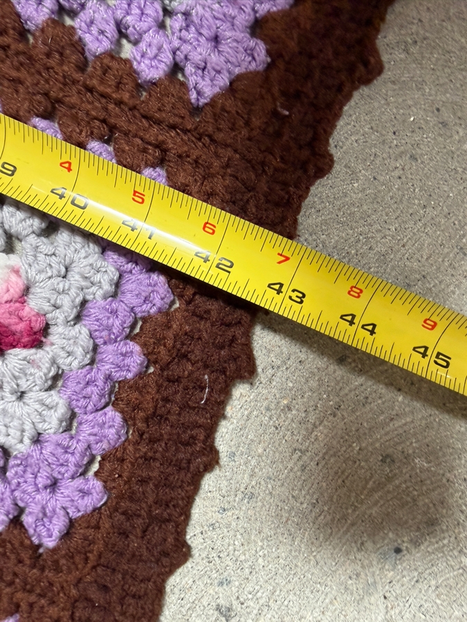 Just Added - Handmade Crochet Throw Blanket 43 X 30 [Photo 4]