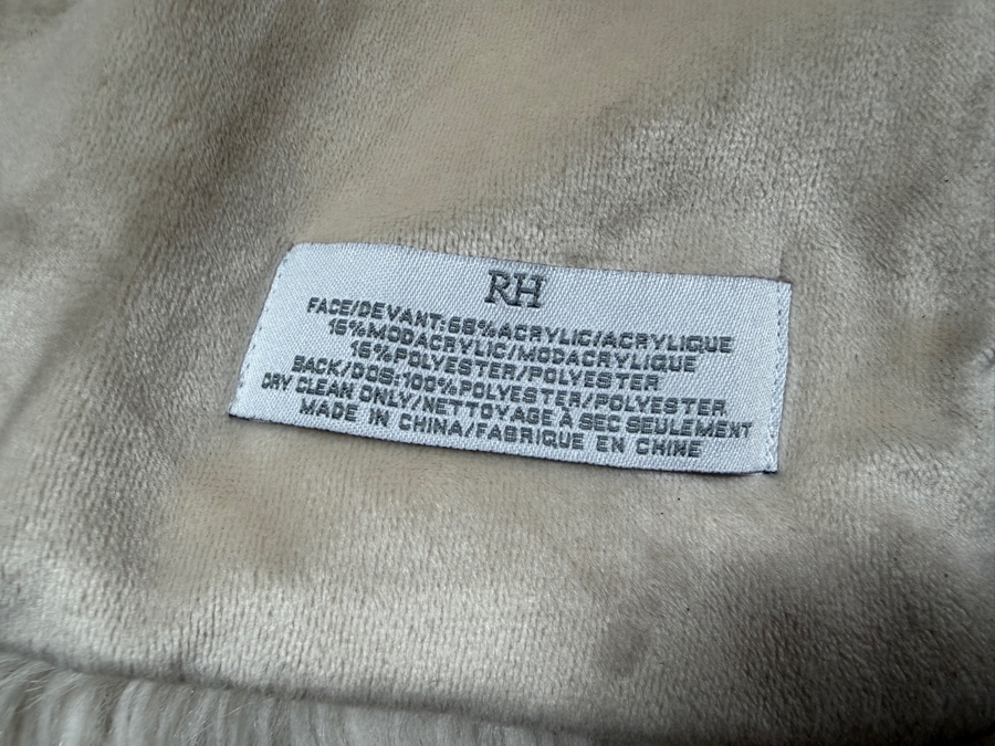 Just Added - Restoration Hardware Throw Blanket 49 X 60 [Photo 2]